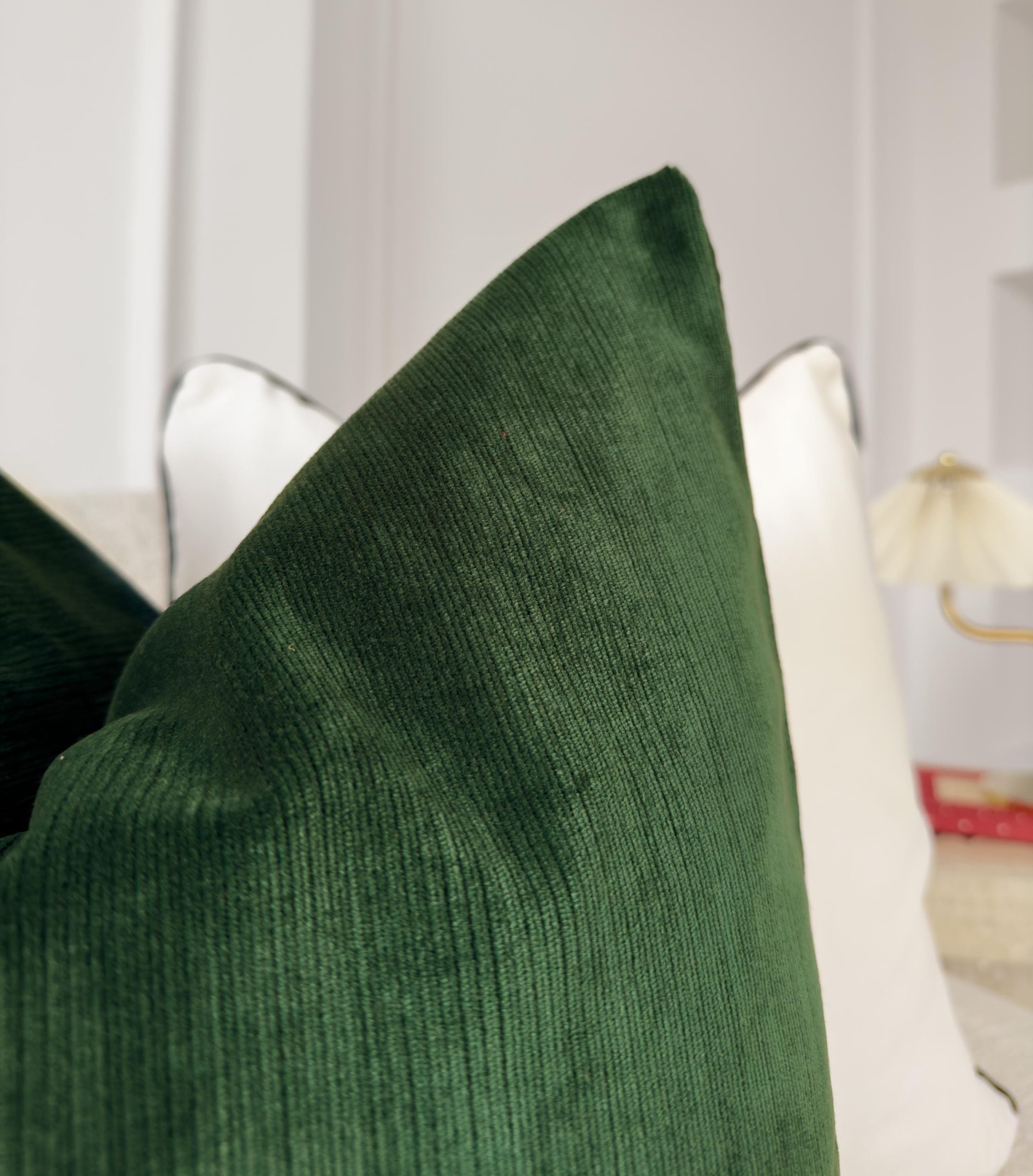 Cord Velvet Dark Green Pillow Cover Home Decor Green Cushion Cover (all Sizes)