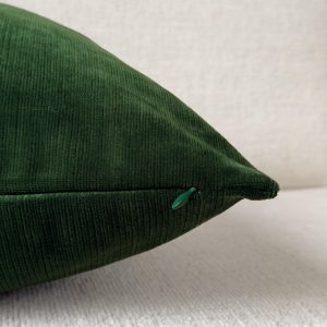 Cord Velvet Dark Green Pillow Cover Home Decor Green Cushion Cover (all Sizes)