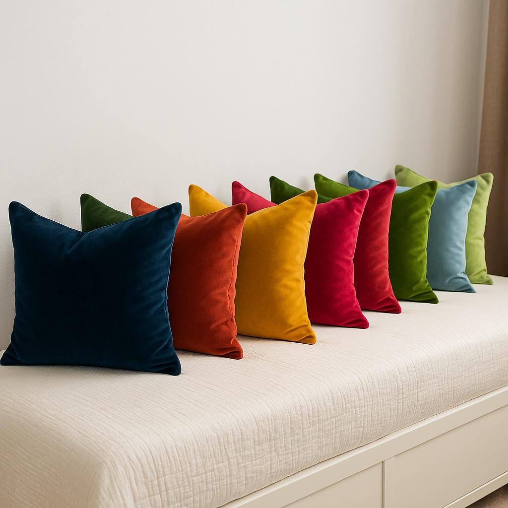 Premium Velvet Cushion Covers: Rust Throw Pillow Covers All Sizes